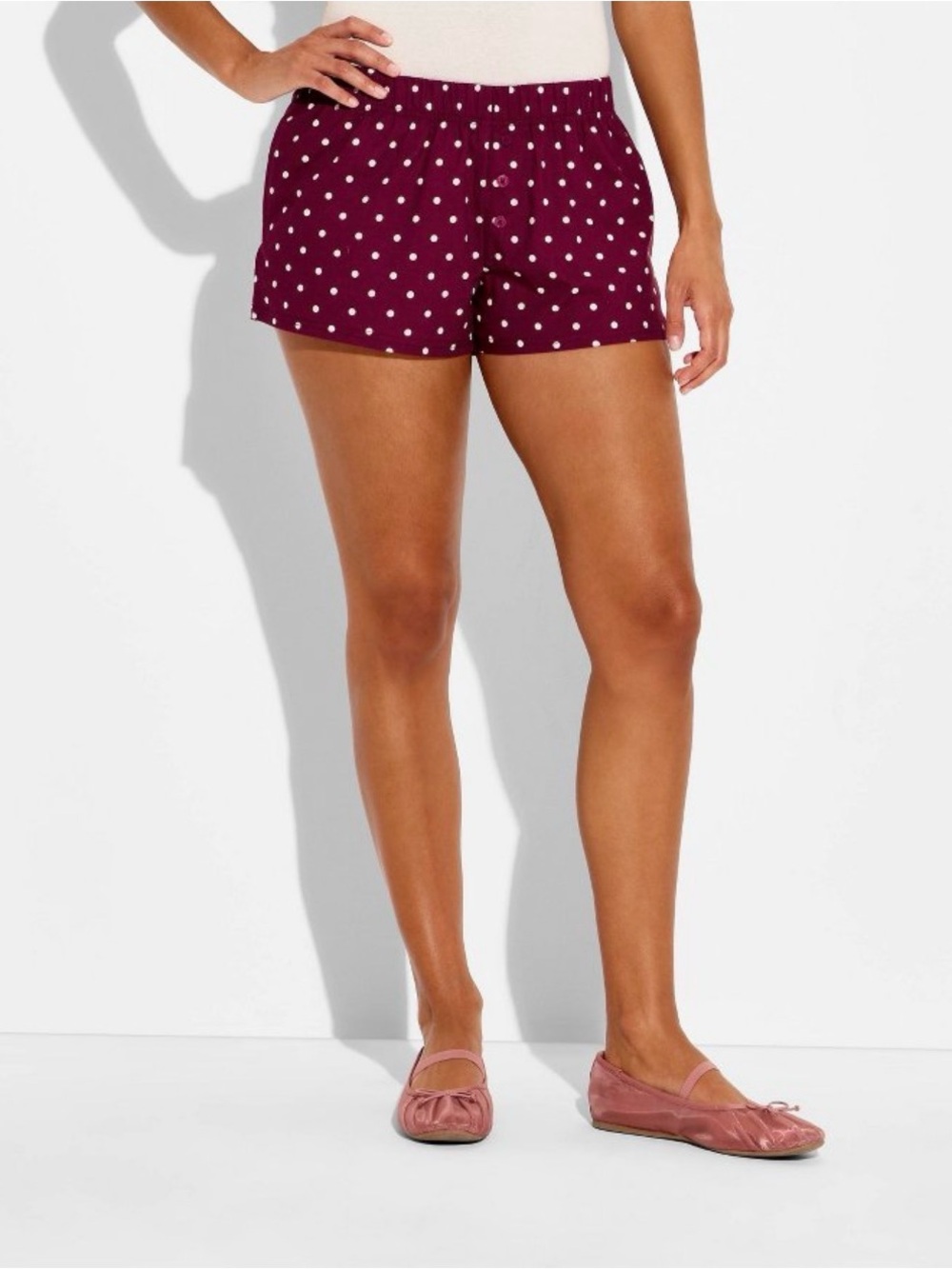 Special Thanks Polka Dot Pull On Boxer Shorts with Pockets